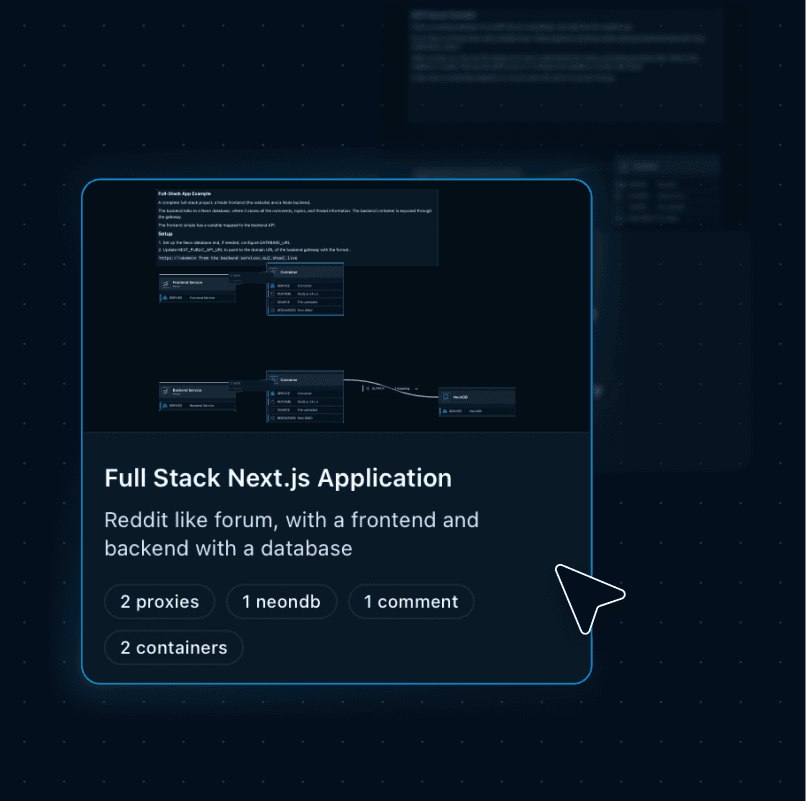 Full Stack Next.js Application blueprint